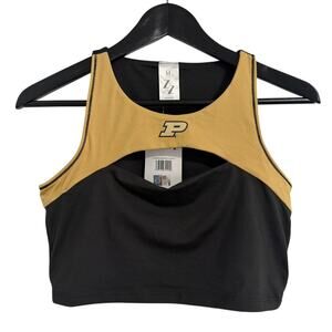 NWT Purdue Boilermakers Cropped Tank Top Size M